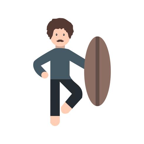 490x490 Surf Icon Vector Illustration