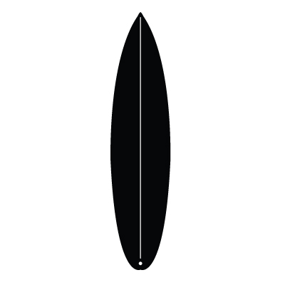 400x400 Surfboard Graphic Free Black And White Png Files, Free Clip Art