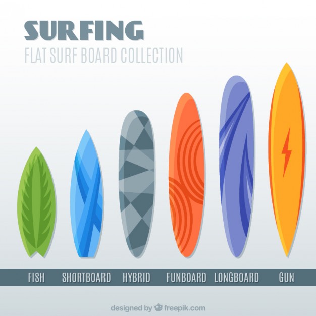 626x626 Surfboard In Different Size Free Vectors Ui Download