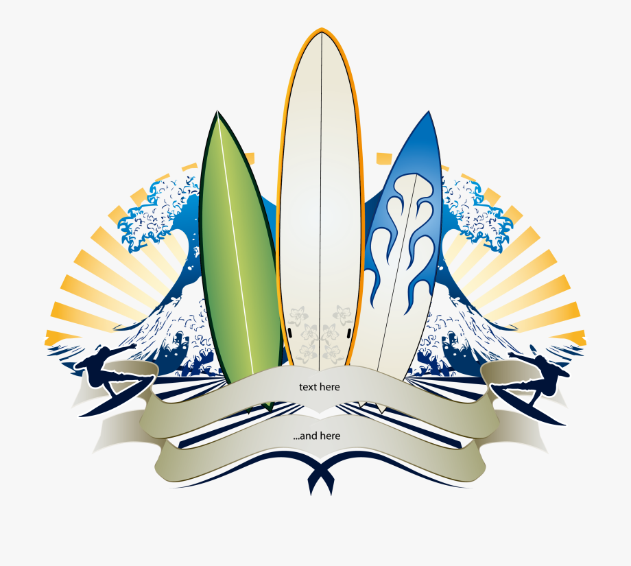 920x825 Big Wave Surfing Banner Surfboard Clipart Png Download
