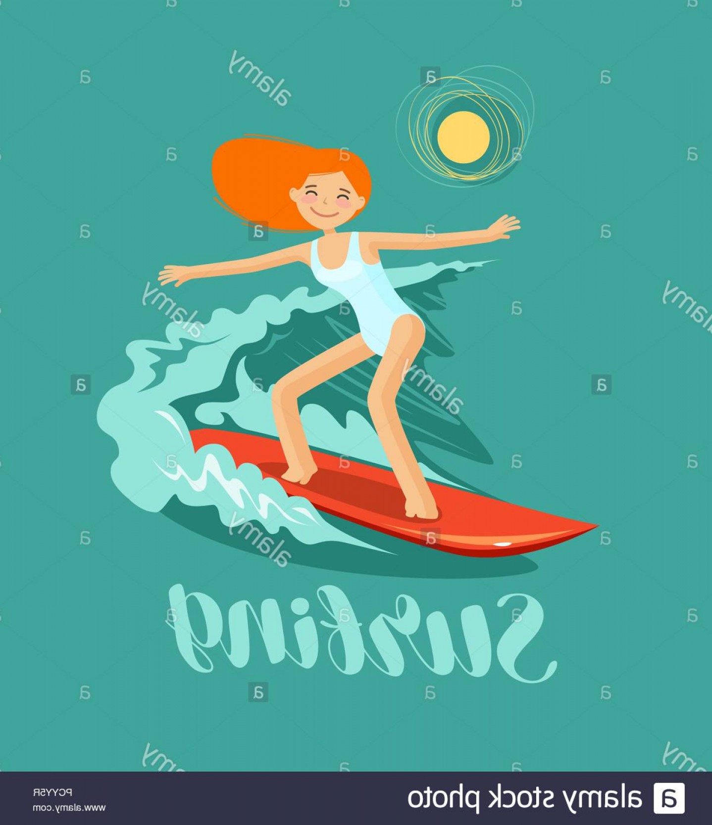 Surfer Girl And Wave Surfing Vector Illustration Image Catchsplace 1438x1668 Surfer Girl And Wave Surfing Vector Illustration Image Catchsplace