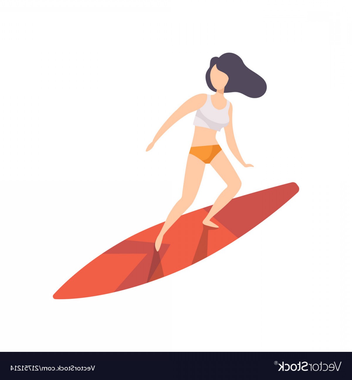 Surfer Girl Riding A Surfboard Young Woman Vector Soidergi 1200x1296 Surfer Girl Riding A Surfboard Young Woman Vector Soidergi