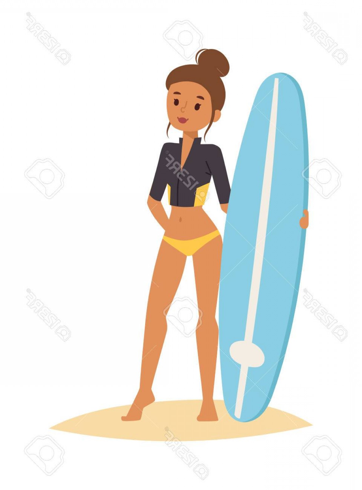 Surfer Girl Vector Lamaison 1152x1560 Surfer Girl Vector Lamaison