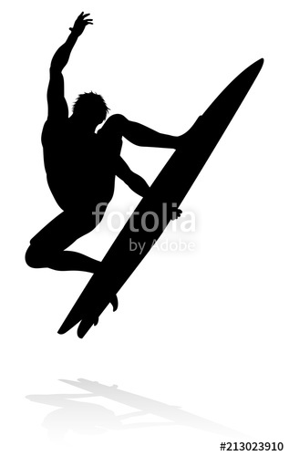 317x500 Surfer Silhouette Stock Image And Royalty Free Vector