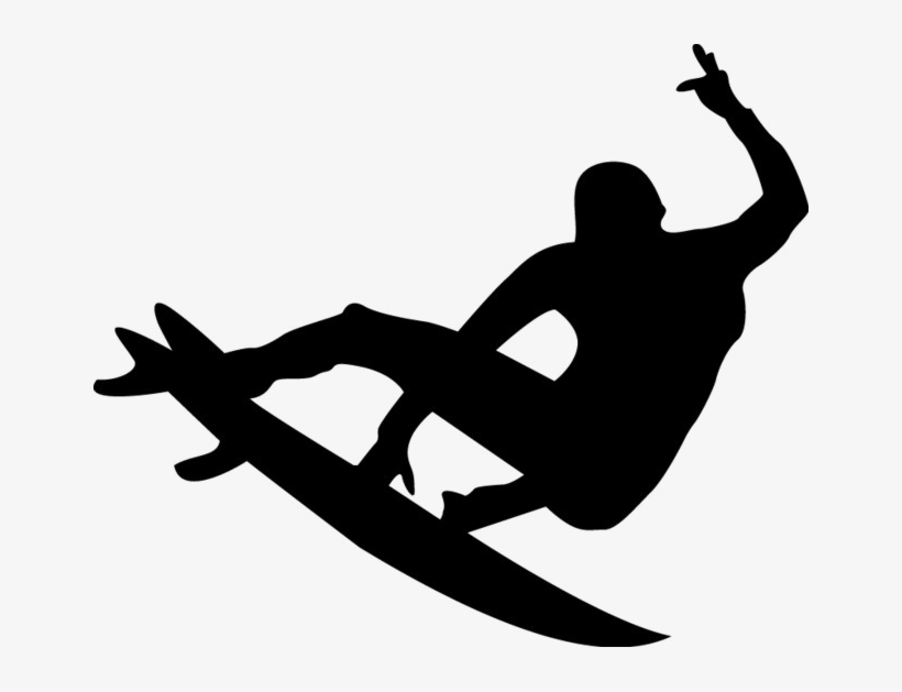 820x629 Surfing Silhouette Png Image