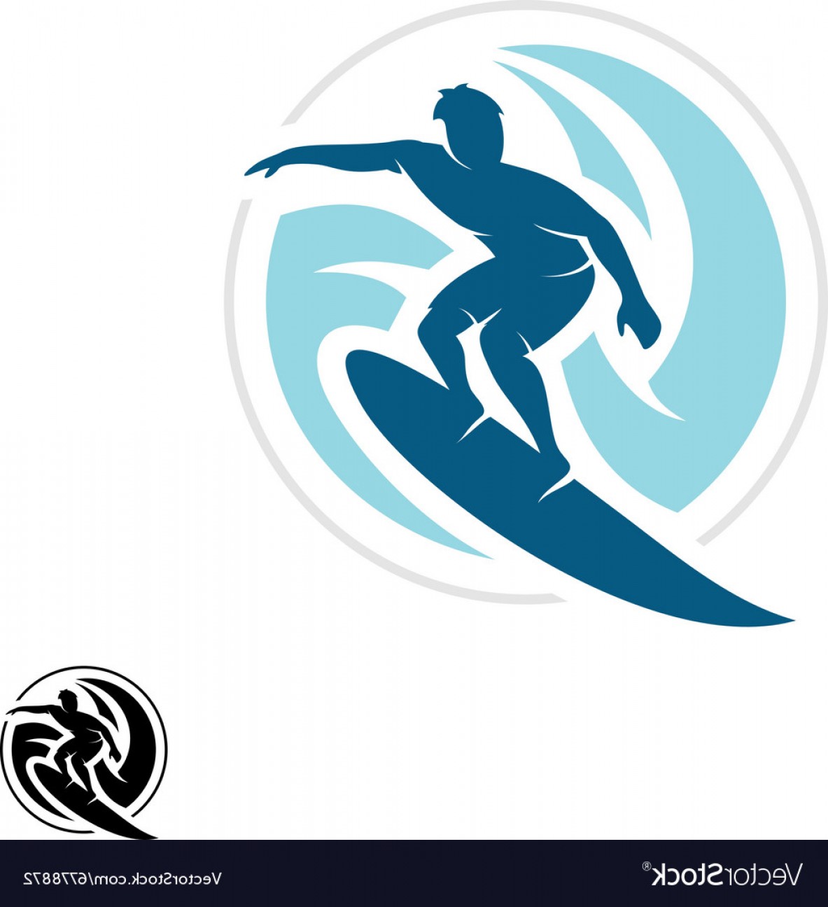 Surfer Silhouette Vector at Vectorified.com | Collection of Surfer ...