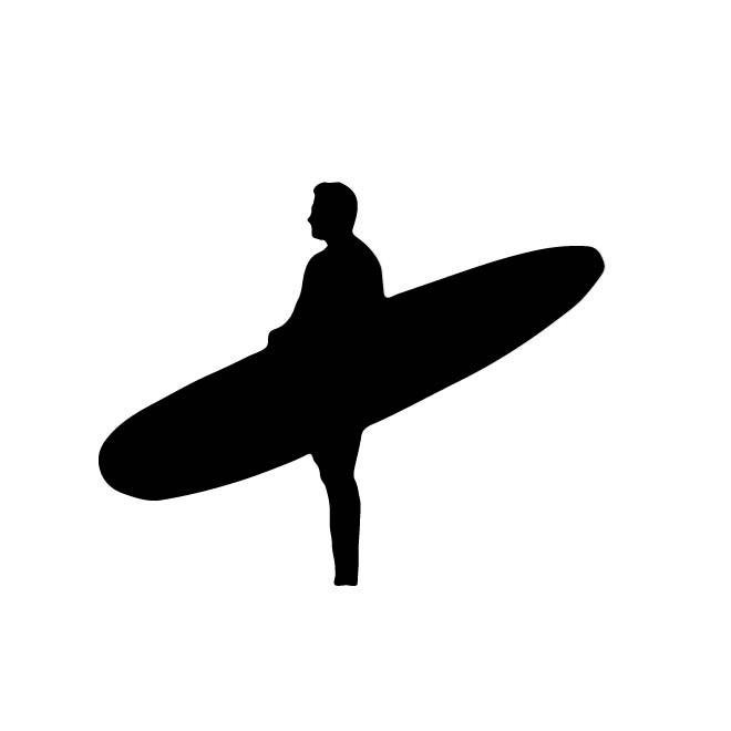 660x660 Surfer Silhouette