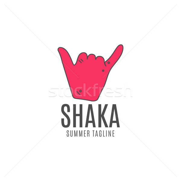 600x600 Shaka Vector Logo Icon Surfing Symbol Shaka Logo Surf Icon