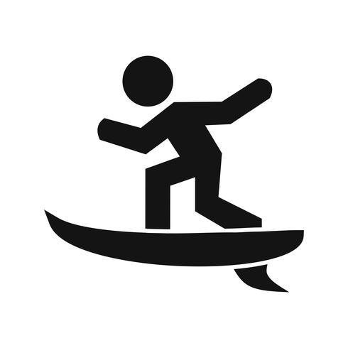 490x490 Surf Icon Vector Illustration
