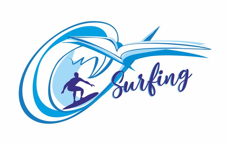 768x490 Surfing Surfer Lettering Logo It's Time To Rest And Travel
