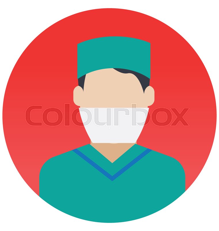 760x800 Surgeon Vector Illustration Icon Which Stock Vector Colourbox