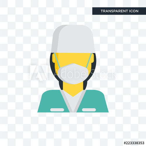 500x500 Surgeon Vector Icon Isolated On Transparent Background, Surgeon