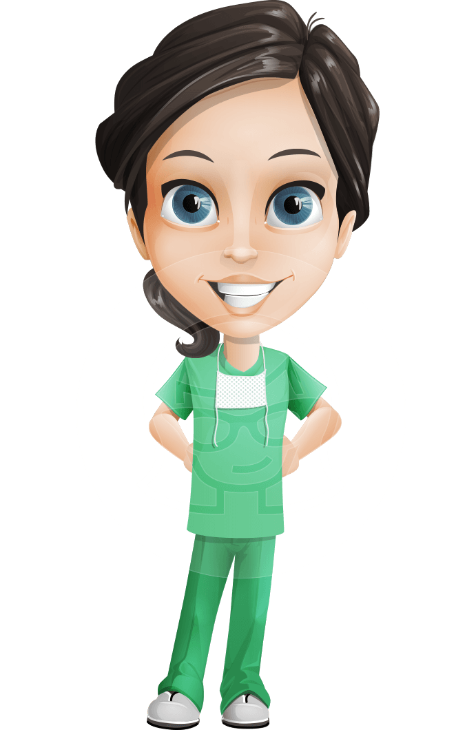 691x1060 Female Surgeon Vector Cartoon Character Aka Manuela The Medical