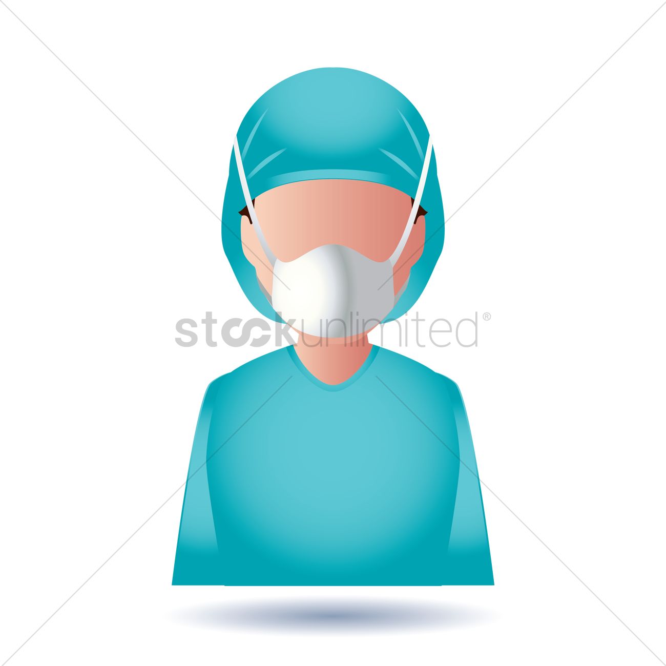 1300x1300 Female Surgeon Vector Image
