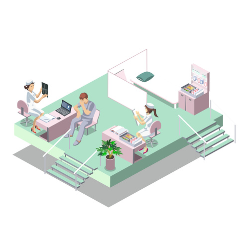 Cartoon Hospital Surgery Vector Illustration Free Download 500x500 Cartoon Hospital Surgery Vector Illustration Free Download