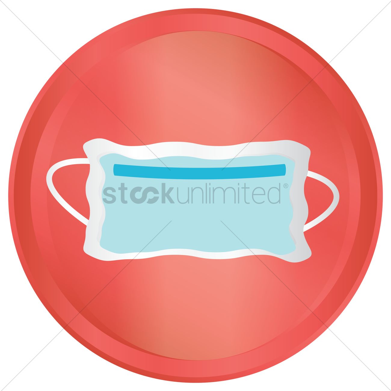 Surgical Mask Vector Image 1300x1300 Surgical Mask Vector Image