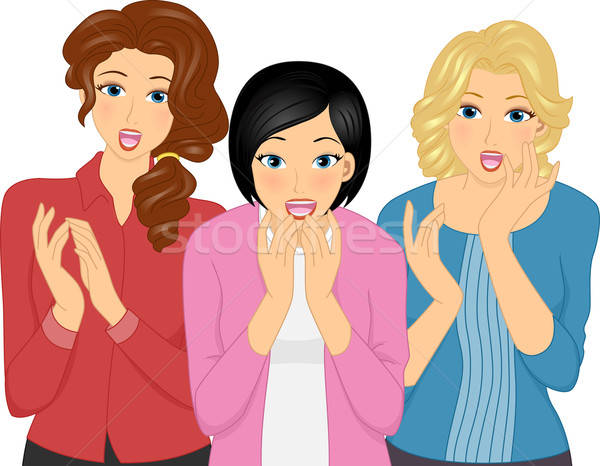 600x466 Girls Surprise Vector Illustration Lenm