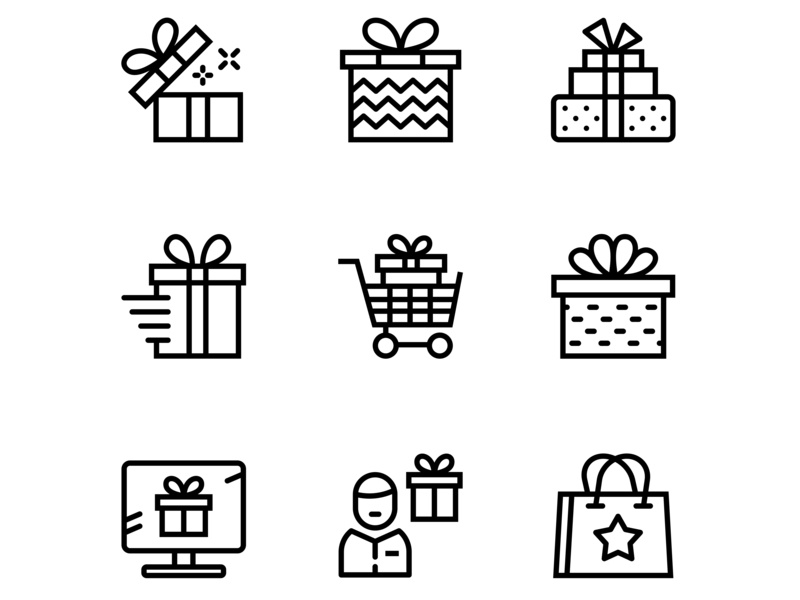 800x600 Gift, Present, Surprise Vector Icons