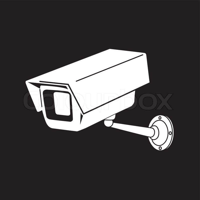800x800 Black And White Icons Of Surveillance Stock Vector Colourbox