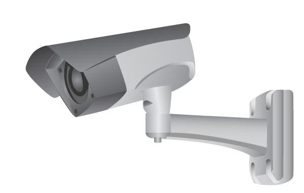 600x380 Security Camera Vector