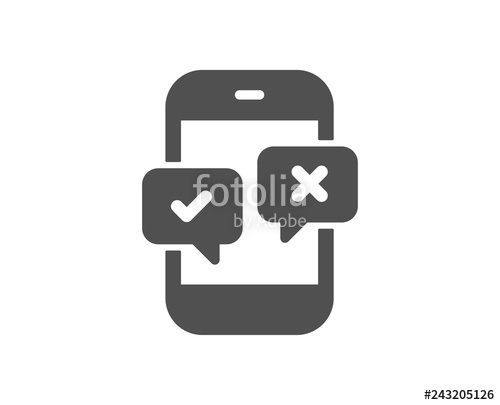 500x405 Phone Survey Icon Select Answer Sign Business Interview Symbol