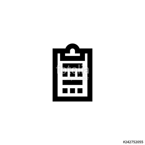 500x500 Survey Icon Vector Survey Vector Graphic Illustration Stock