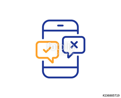 500x405 Phone Survey Line Icon Select Answer Sign Business Interview