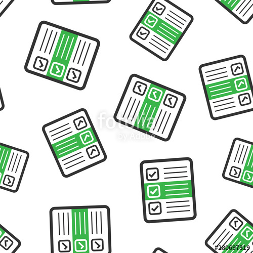500x500 Questionnaire Icon Seamless Pattern Background Online Survey