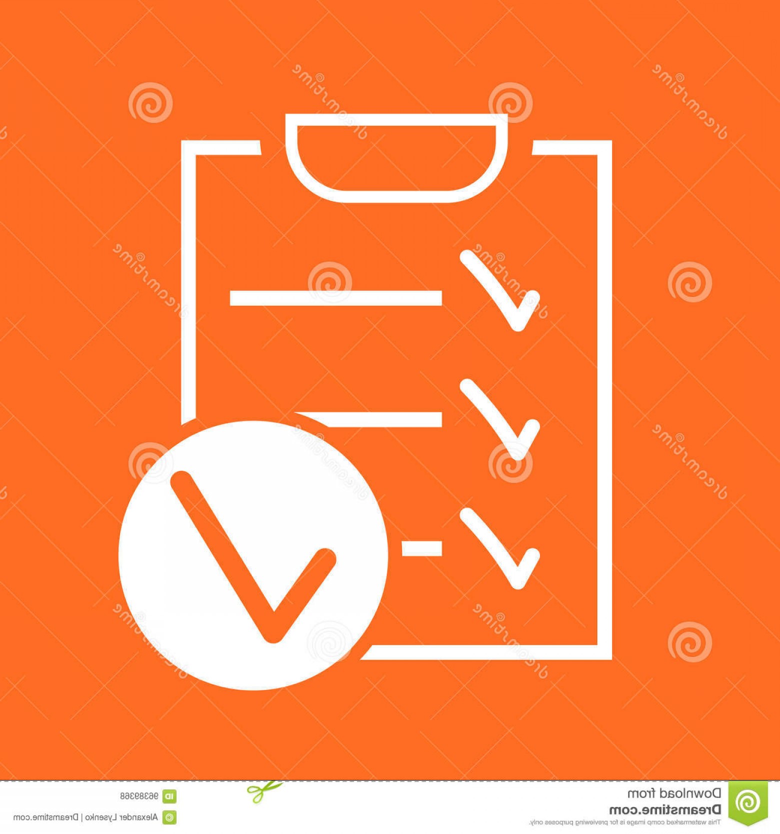 1560x1668 Stock Illustration Checklist Vector Icon Survey Vector