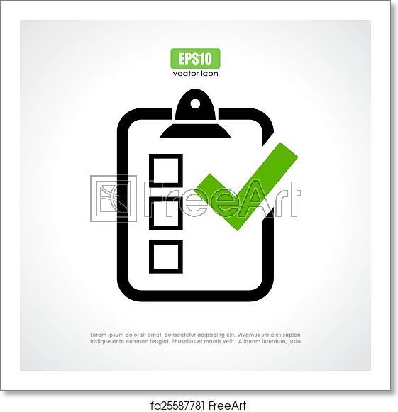 561x581 Free Art Print Of Survey Vector Icon Survey Vector Icon On White