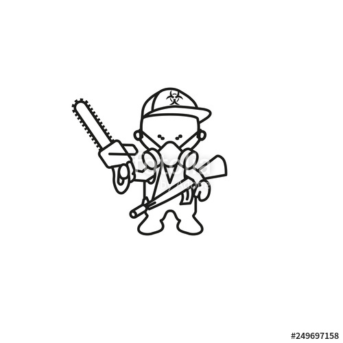 500x500 Survivor Line Logo Cartoon Characters Baby Face Icons Stock Image