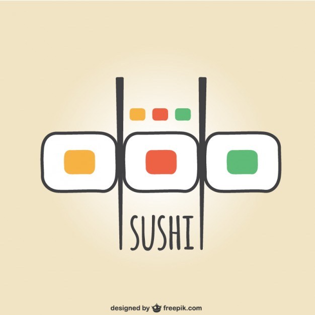 626x626 Colorful Sushi Logo Free Vector