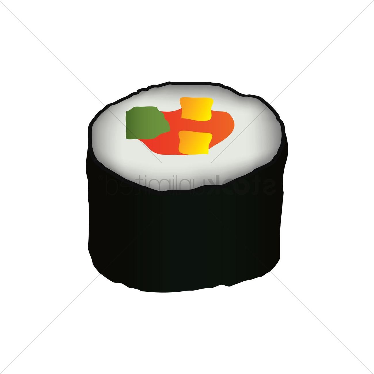 Sushi Roll Vector
