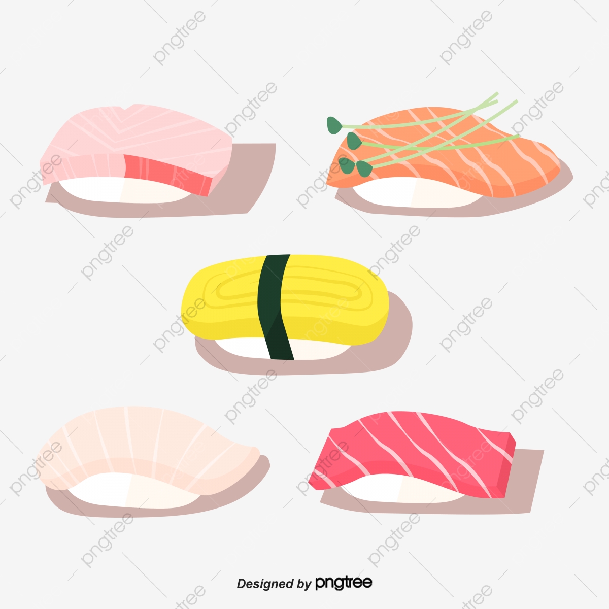 1200x1200 Japanese Sushi Fresh Hand Sushi Vector Illustration Of Japanese