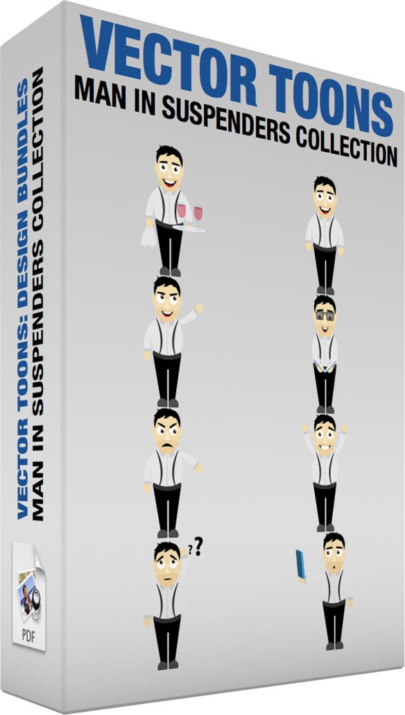 584x1029 Man In Suspenders Collection Clipart Cartoons