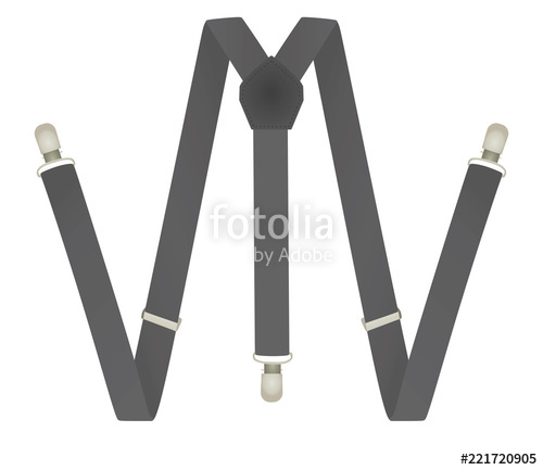 500x433 Grey Suspenders Vector Illustration Stock Image And Royalty Free