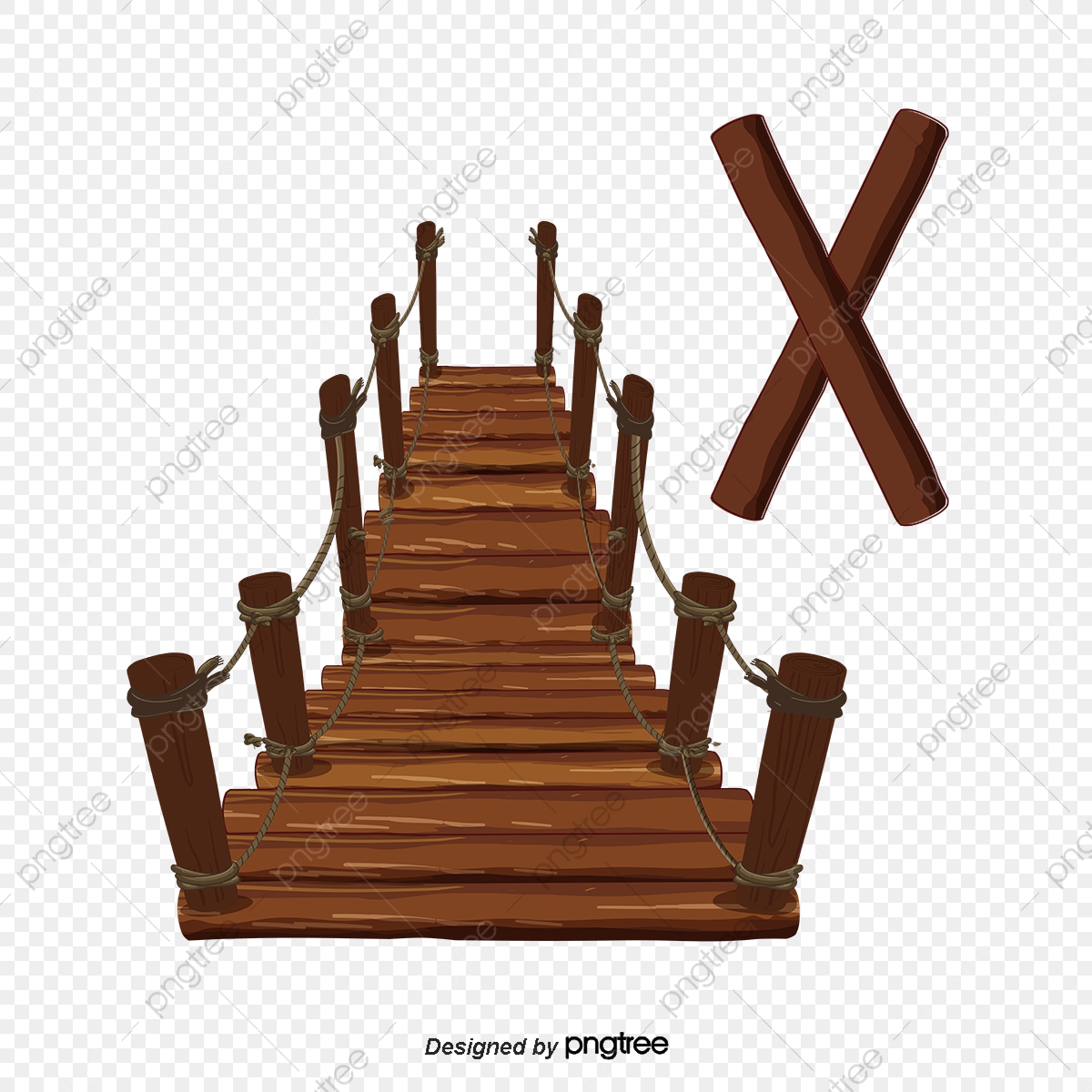 1200x1200 Wooden Suspension Bridge, Bridge Vector, Vector Png, Suspension
