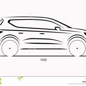 300x300 Vector Car Silhouette Side View Compact Suv Vector Car Silhouette