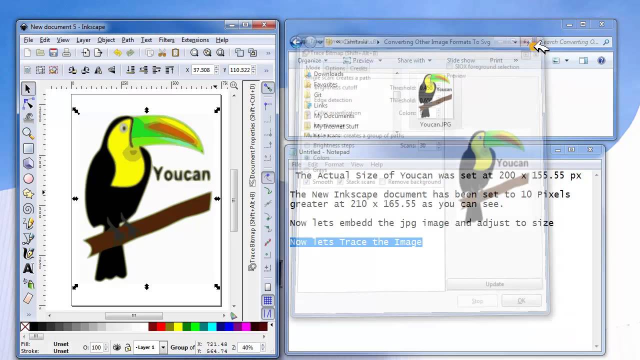 Converting A Image To A Vector Image In Inkscape 1280x720 Converting A Image To A Vector Image In Inkscape