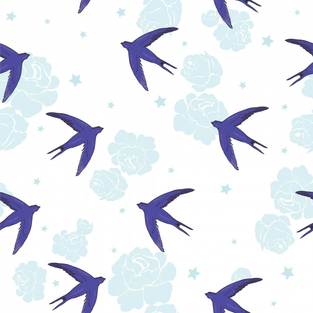Swallow Bird Pattern Vector Premium Download 626x625 Swallow Bird Pattern Vector Premium Download