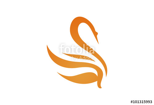 500x342 Swan Fire Tribal Logo Vector Stock Image And Royalty Free Vector