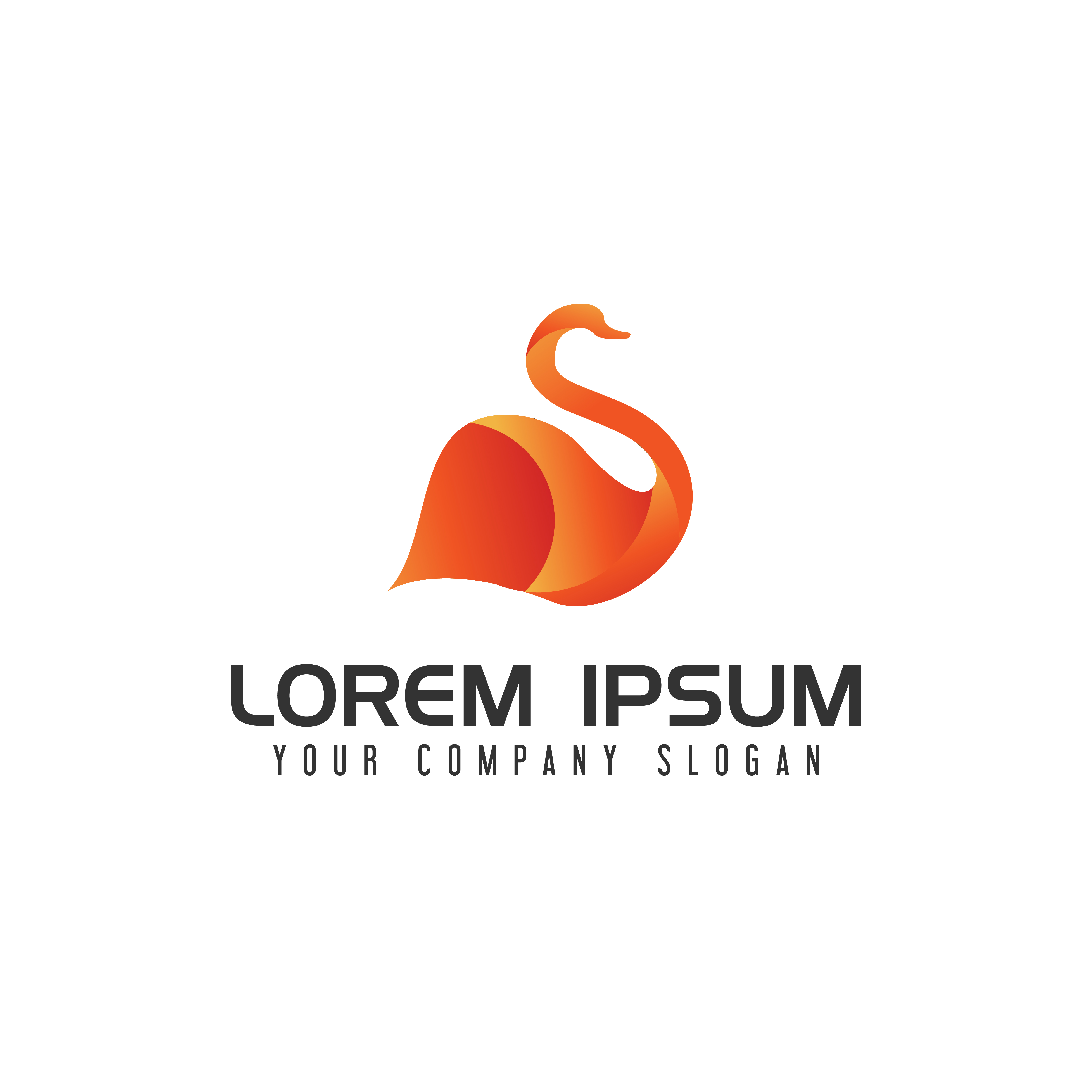 5000x5000 Swan Logo Free Vector Art