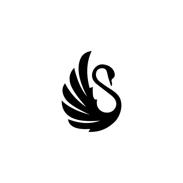 640x640 Swan Logo Vector Template For Free Download