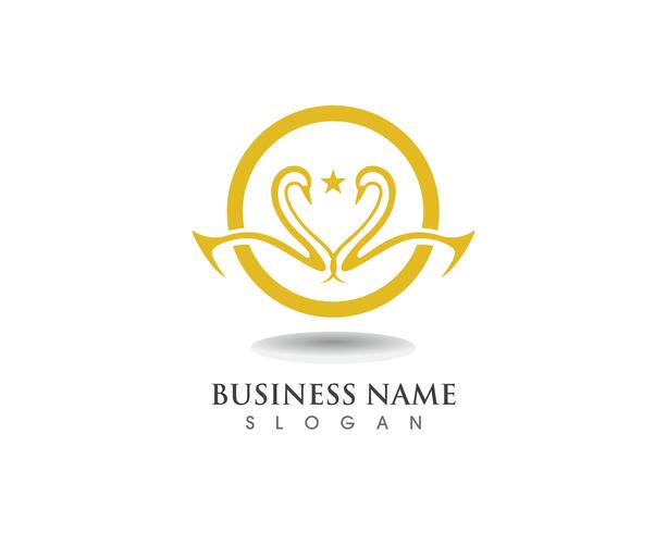 613x490 Swan Logo Template Vector