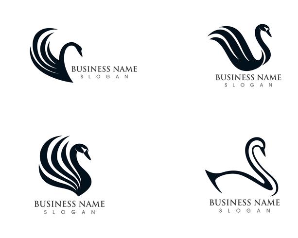 613x490 Swan Logo Template Vector