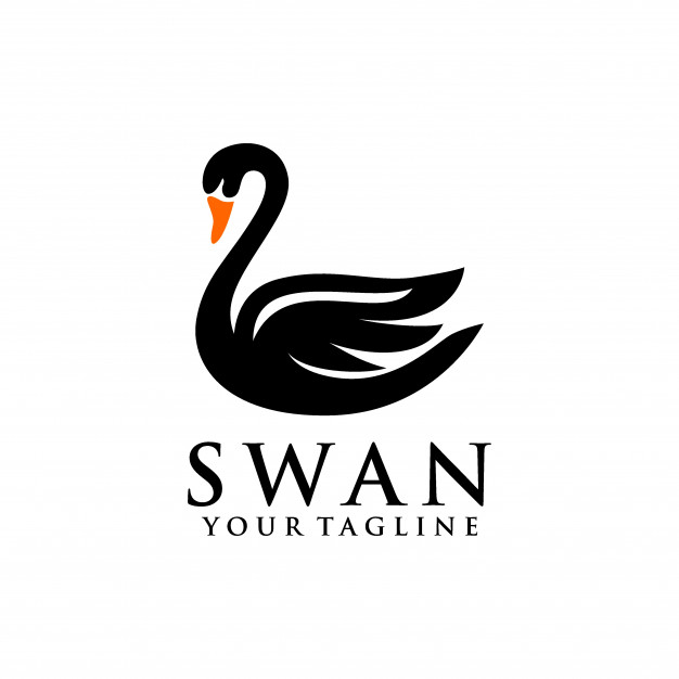 626x626 Swan Logo Vector Premium Download