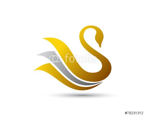 500x400 Vector Swan Logo Image Logo Design Swan Logo, Logos, Logo Images