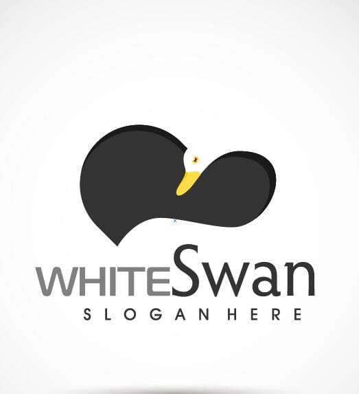 523x573 White Swan Logo Vector Free Graphics Uihere