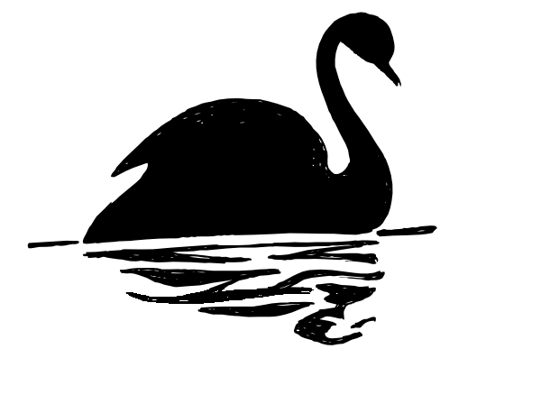 600x448 Swan Silhouette Clip Art