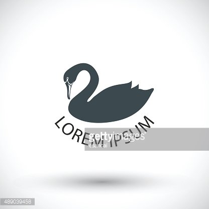 416x416 Swan Vector Premium Clipart